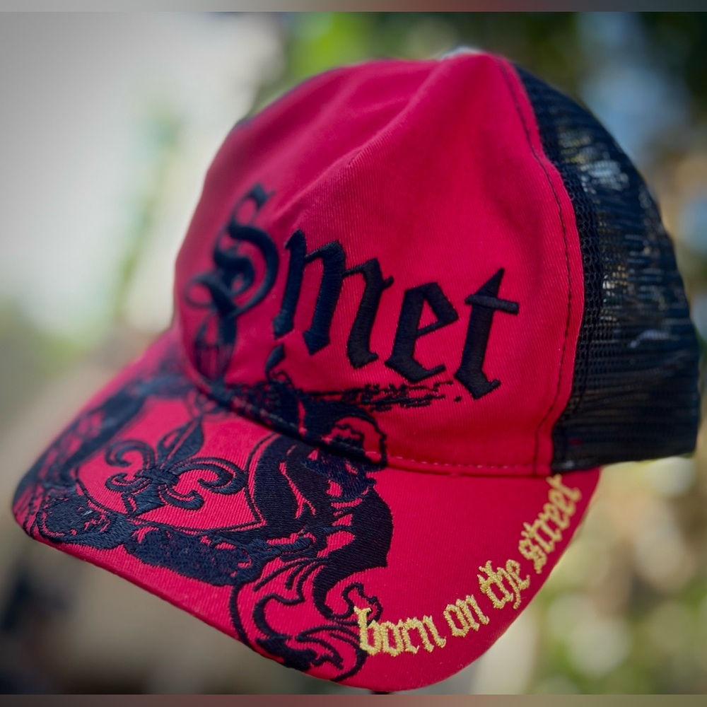 Smet by Christian Audigier Y2K Vintage Born On The Street Trucker Hat